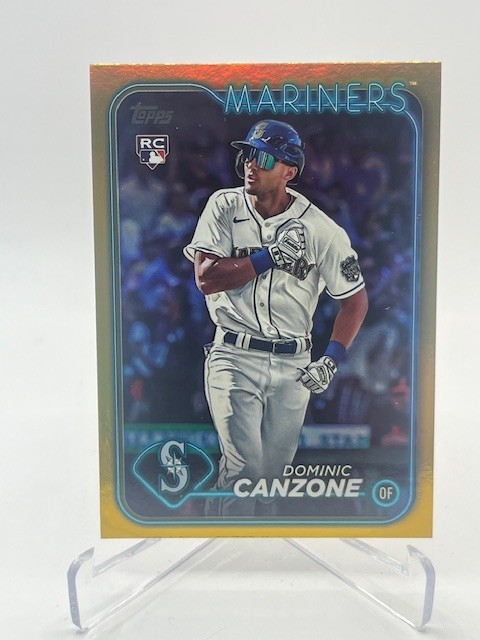 2024 TOPPS DOMINIC CANZONE RC #195 GOLD FOIL SP MARINERS