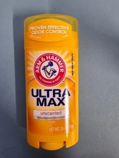2 PACK Arm & Hammer UltraMax Antiperspirant and Deodorant Solid Unscented 2.6 oz