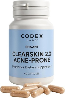 Codex Labs Acne-Prone Skin Probiotic Supplement 9-Probiotic Strains + More 60ct.