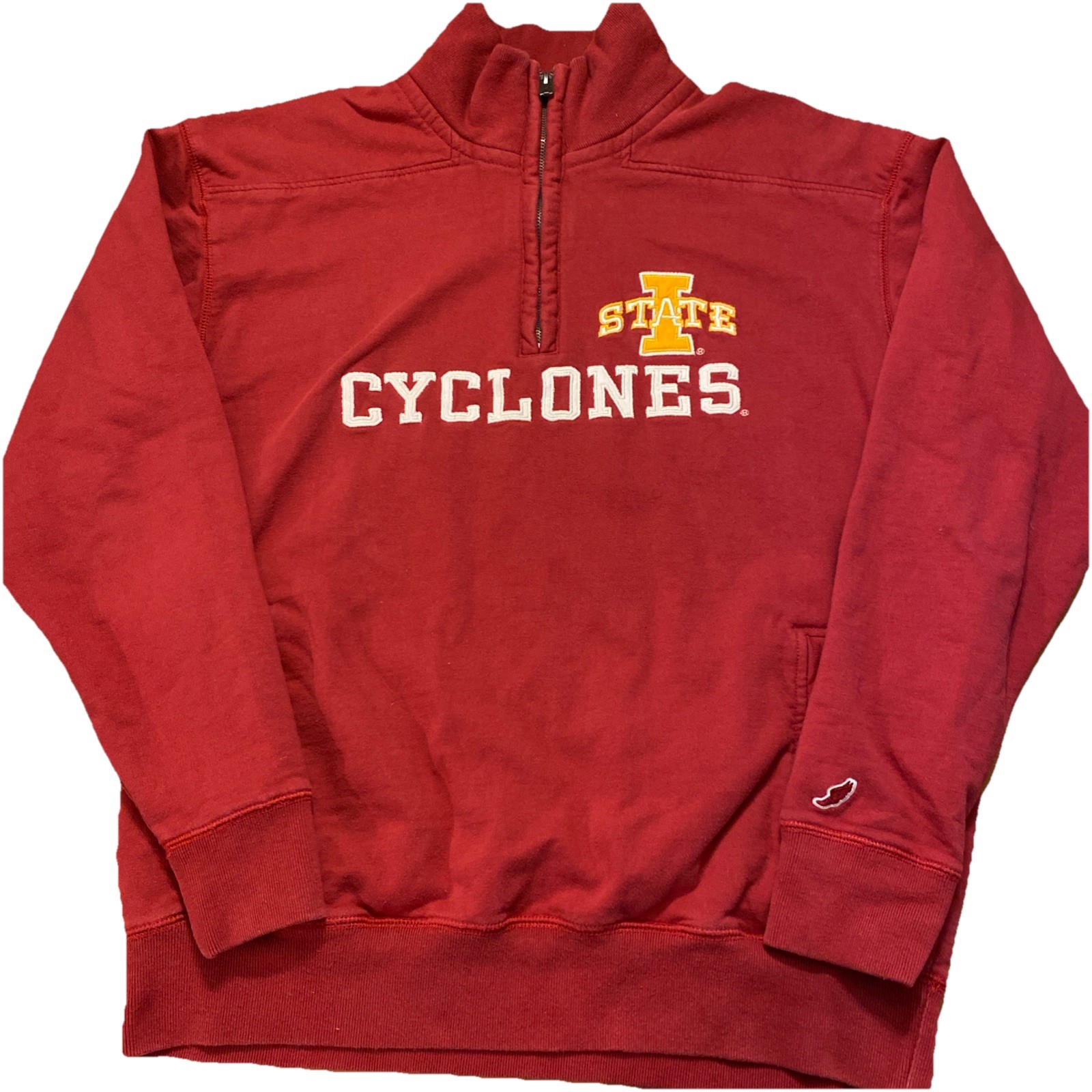 Iowa State Cyclones 1/4 Zip Sweatshirt Size XL Mock neck