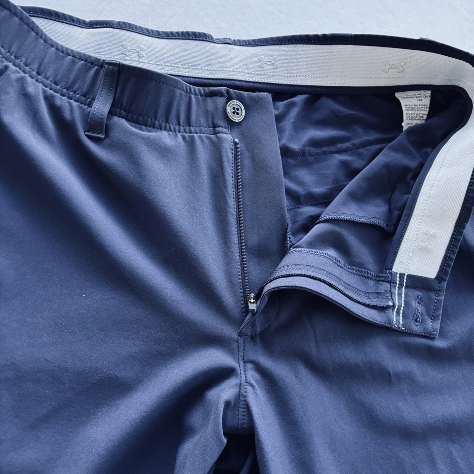 Pantalones de golf Under Armour Performance para hombre 36x30 elásticos caqui azul marino Foto 4 de 4