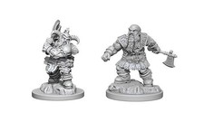 WZK73391 Dungeons  Dragons Unpainted Miniatures: Male Dwarf Barbarian