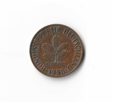1958 Germany - 2 Pfennigs - 248 - Bronze - 3.2g