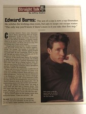 Edward Burns Straight Talk Vintage Article One Page ART5