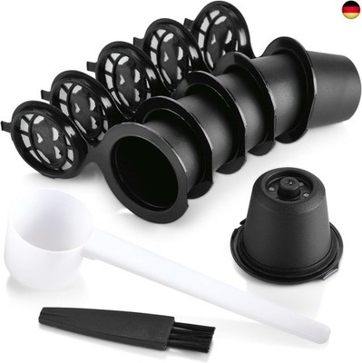 Yerleomit Nachfüllbare Kaffeekapseln für Nespresso, 6 Stück Nachfüllbare Kap