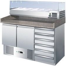 Tavolo frigorifero frigo banco pizzeria cm 142x70x140 RS2799
