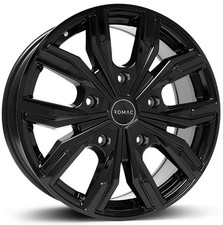 Alloy Wheels 16" Romac Torque Black Gloss For VW Touran [Mk2] 15-22