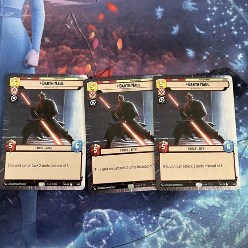 Star Wars Unlimited - Darth Maul - Revenge At Last (Hyperspace) - 403 - NM NF X3