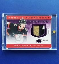 2020-21 Upper Deck Premier Rookie Paramount Patches #PJN Josh Norris #30/35