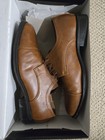 ALFANI MEN'S Tan LACE-UP LEATHER SZ 9 M Dress Shoes   — photo 2