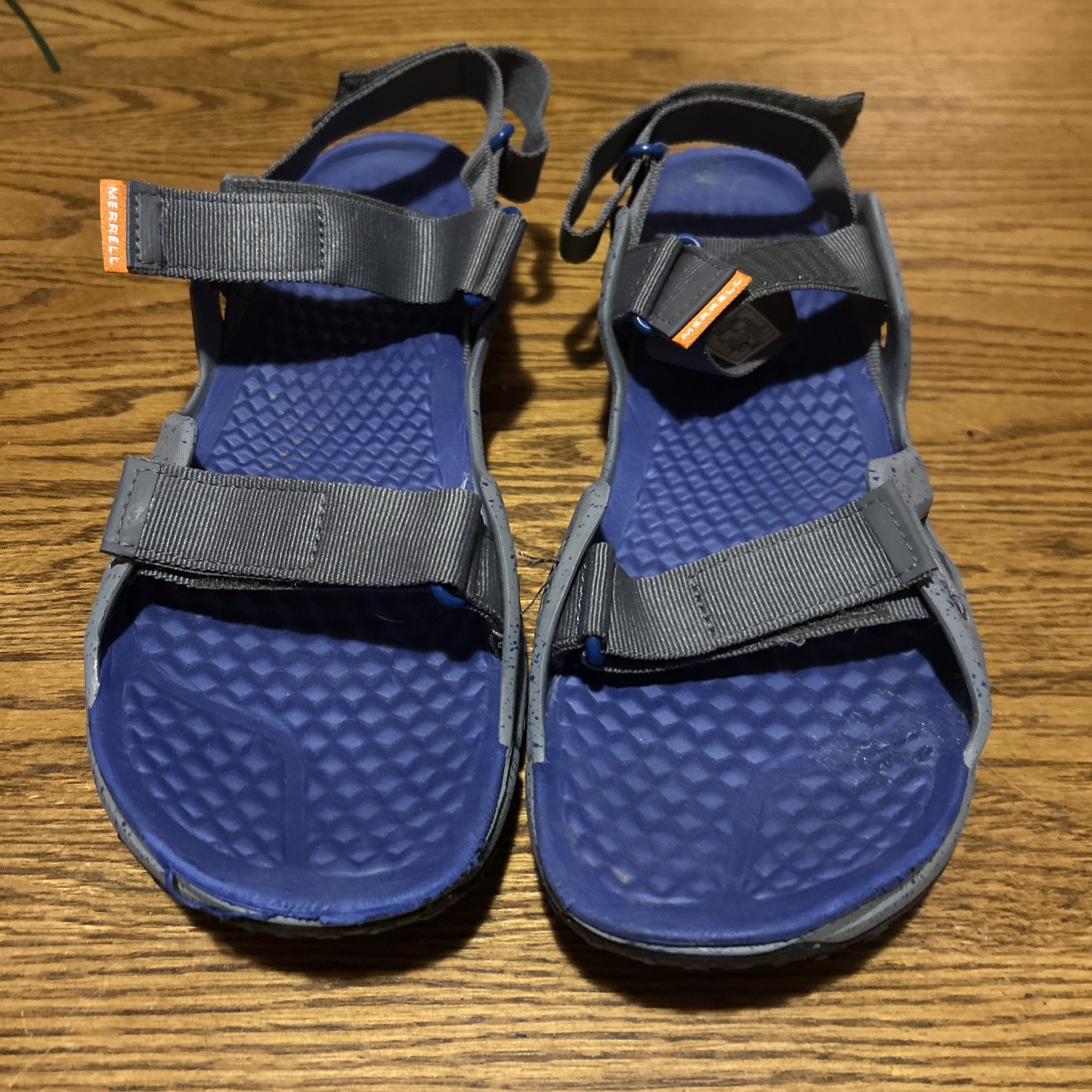 Scarpe sandalo Merrell Select Grip Rock blu grigio da uomo taglia 11 ottime condizioni