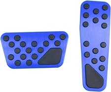 Aluminum Alloy Pedal Cover for Vehicle No Drilling Aluminum Brake and Blue
