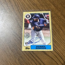 2022 Topps Update Series - 1987 Topps Baseball Autographs Ronnie Dawson
