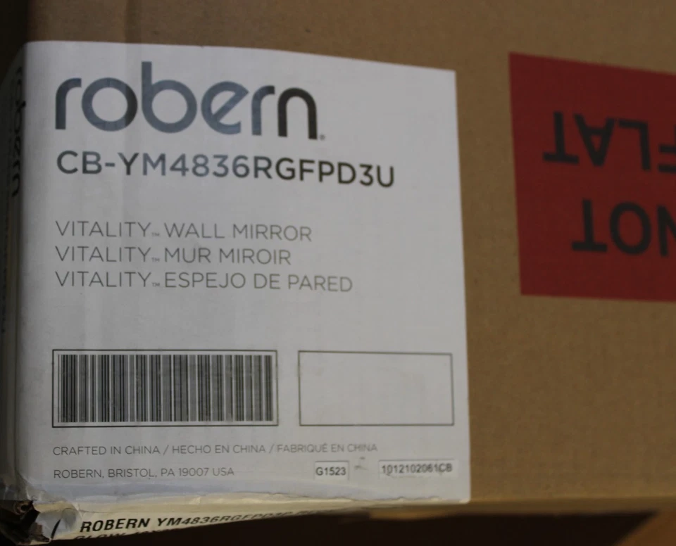 Espejo de pared abatible Robern CB-YM4836RGFPD3U - Vitality 48" x 36" Foto 2 de 4