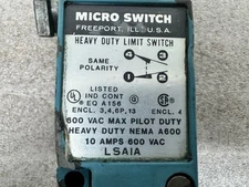 Micro Switch 10A 600V Heavy Duty Micro Limit Switch Rotary