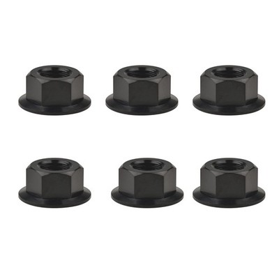 Titanium DIN6923 M5 M6 M8 M10 M12 M14 M16 Hex Flange Nuts Pack of 6 (M10 Pitc...