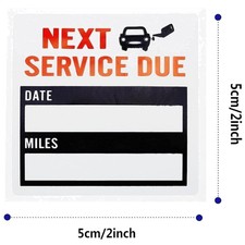 Oil Change Stickers - 300 Pcs 2x2, Black Blue