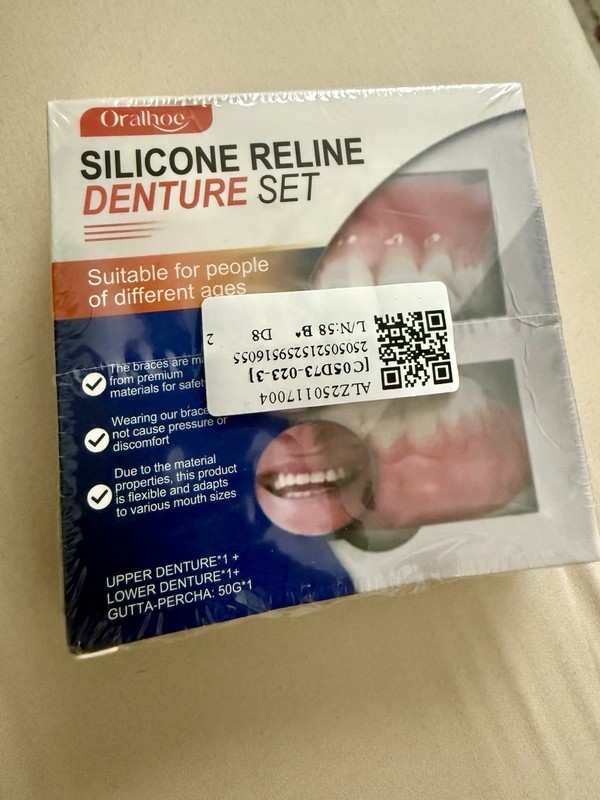 Silicone Reline Denture Set Silicone Dentures Set Silicone Soft Dentures Repair