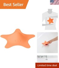 Star Toddler Bathtub and Sink Drain Cover - Starfish Shaped - Easy to Clean B...