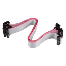 5 Pcs IDC 20 Pins Connector Flat Ribbon Cable Female Connector 30cm 2.54mm Pitch