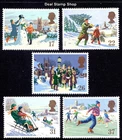 GB 1990 Christmas Complete Set SG1526 - SG1530 Unmounted Mint MNH