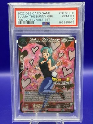 DBS Bulma The Bunny Girl Fest 2021 Vault Set BT10-011 PSA 10
