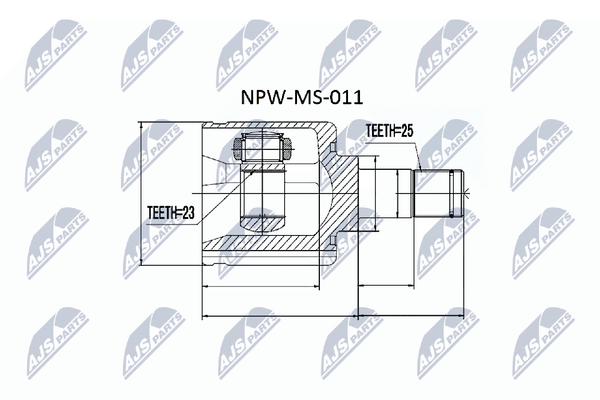 Gelenksatz Antriebswelle NTY NPW-MS-011 FüR Mitsubishi Star Space Carisma DA1A-image