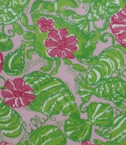 Lilly Pulitzer iPad 2 Cover NIP Chum Bucket NEW Green Pink Fish Crab Shells - Picture 3 of 4