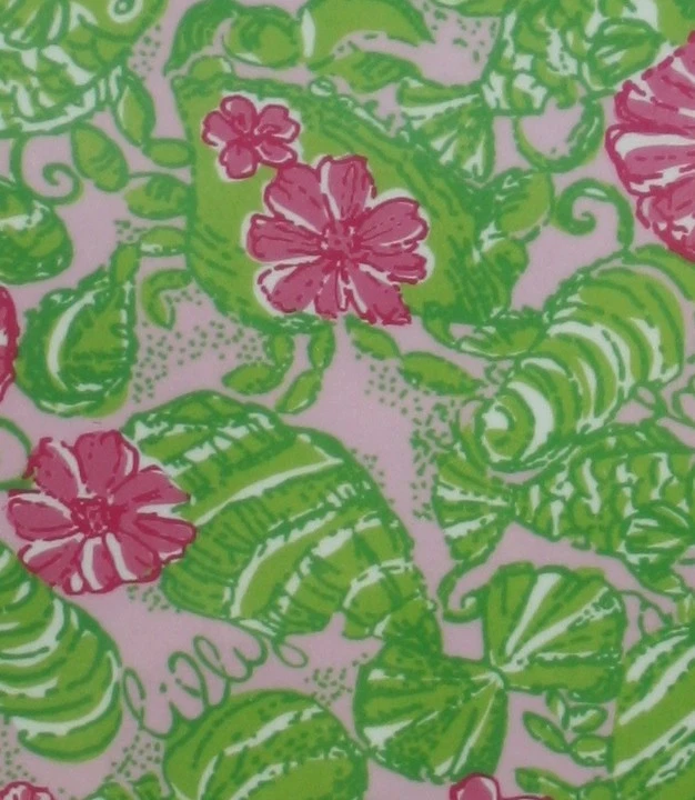 Cubierta Lilly Pulitzer iPad 2 Nueva en Paquete Chum Cubo NUEVO Verde Rosa Pez Cangrejo Conchas Foto 3 de 4