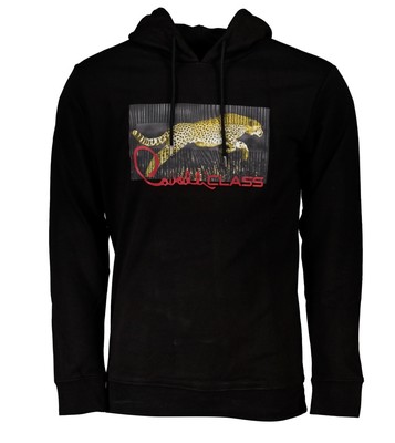 Cavalli Class Leopard Sweatshirt  Schwarz Regular-Fit  M-L-XL