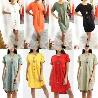 New Ladies Womens Short Sleeve Casual 
