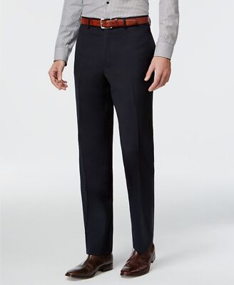 $190 Calvin Klein 32W Men's Blue Slim Fit Wool Suit Trousers