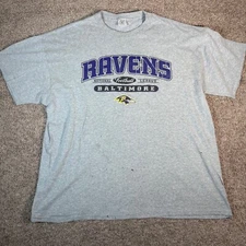 Vintage 90s NFL Baltimore Ravens T-Shirt Football Thrashed Mens 3XL