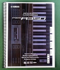 Yamaha PSR-A350 Instruction Manual: 80 Pages & Protective Covers!