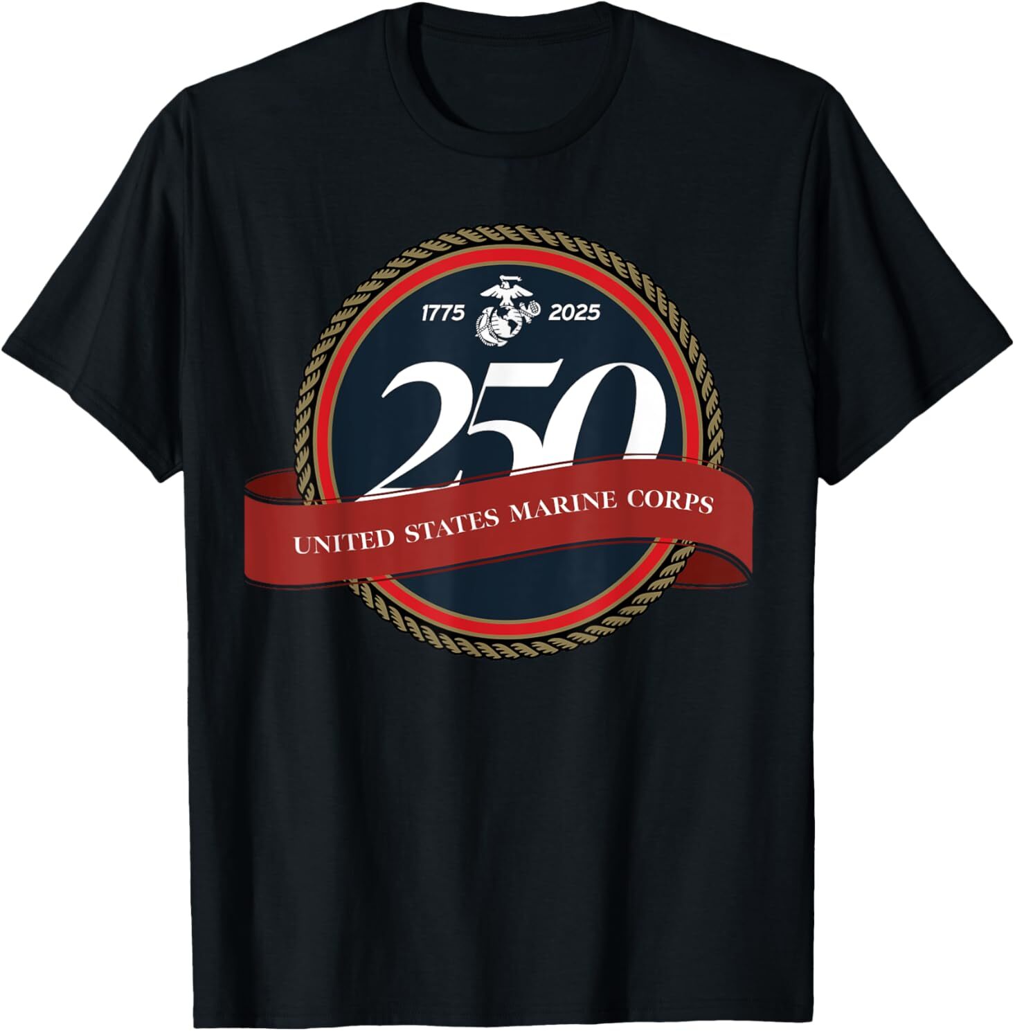 USMC 250th Birthday Commemorative Seal T-Shirt