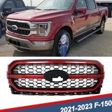 Rapid Red Front Bumper Grille Assembly Fit Ford F-150 F150 Platinum 2021-2023 US