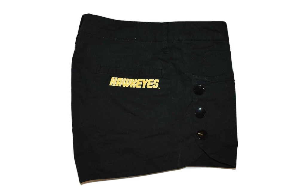 E5 NCAA Campus Classics Womens Iowa Hawkeyes Black Shorts NWT Sizes 1-13 - Image 4 of 4