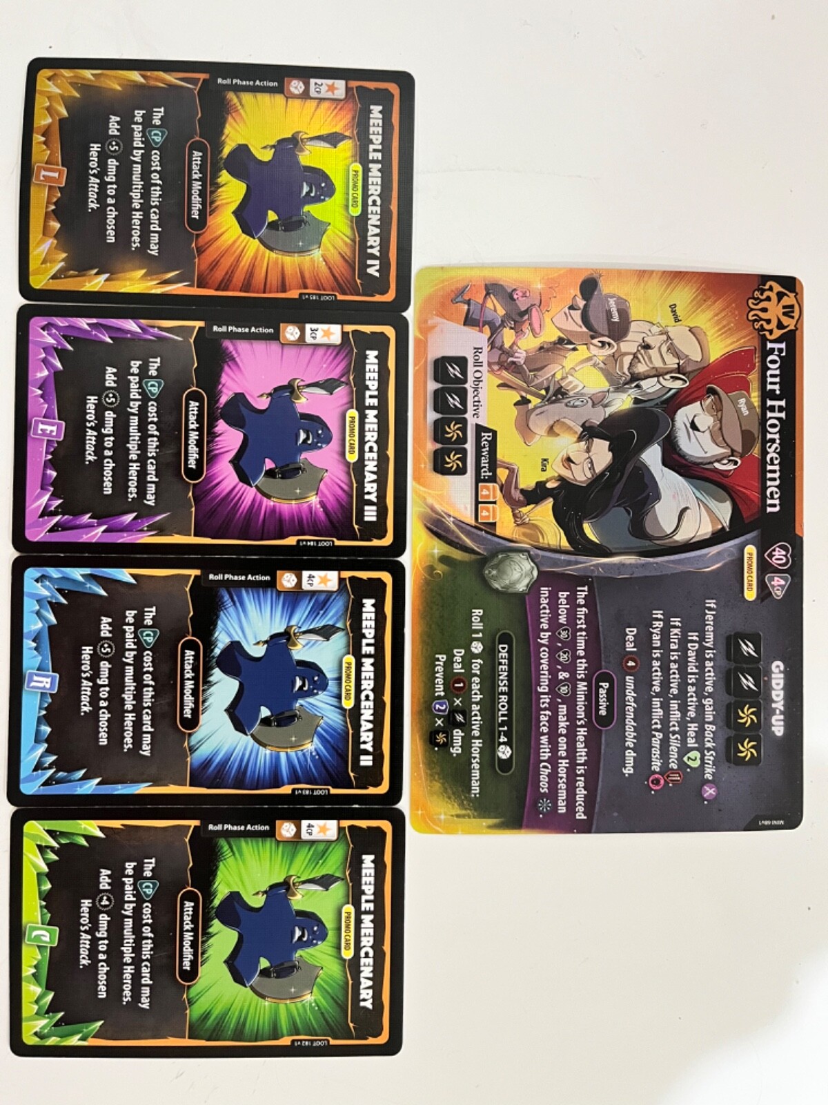 Dice Throne Adventures Four Horsemen Promo from Man vs Meeple eBay