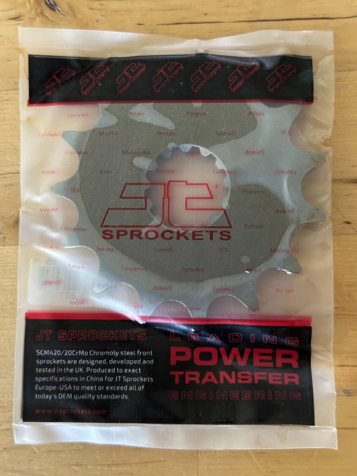 Piñón delantero 15T Kawasaki EX250R Ninja 250R 2008-2012 JTF1539.15 Foto 2 de 2