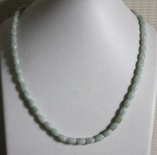 Genuine 100 Natural Type A Jade Jadeite Untreated Icy Light Green Necklace N169
