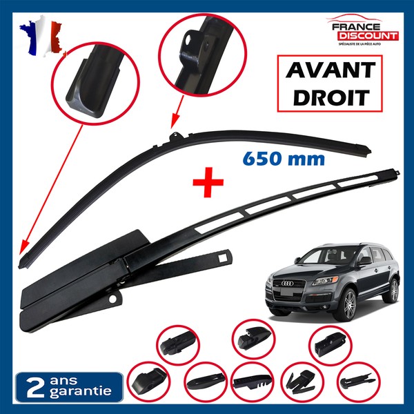 Arm + Besen -Wischer Eis Vorne Rechts Passagier FüR Audi Q7 (4LB) - 4L1955408B-image