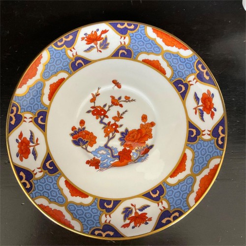 RARE Spode Shima bone china round cream soup bowl & saucer Y8172, England - Picture 5 of 8