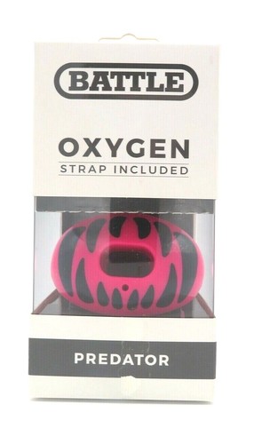 Battle Sports Science Predator Pink / Black Oxygen Lip Protector Mouthguard - Photo 3/4
