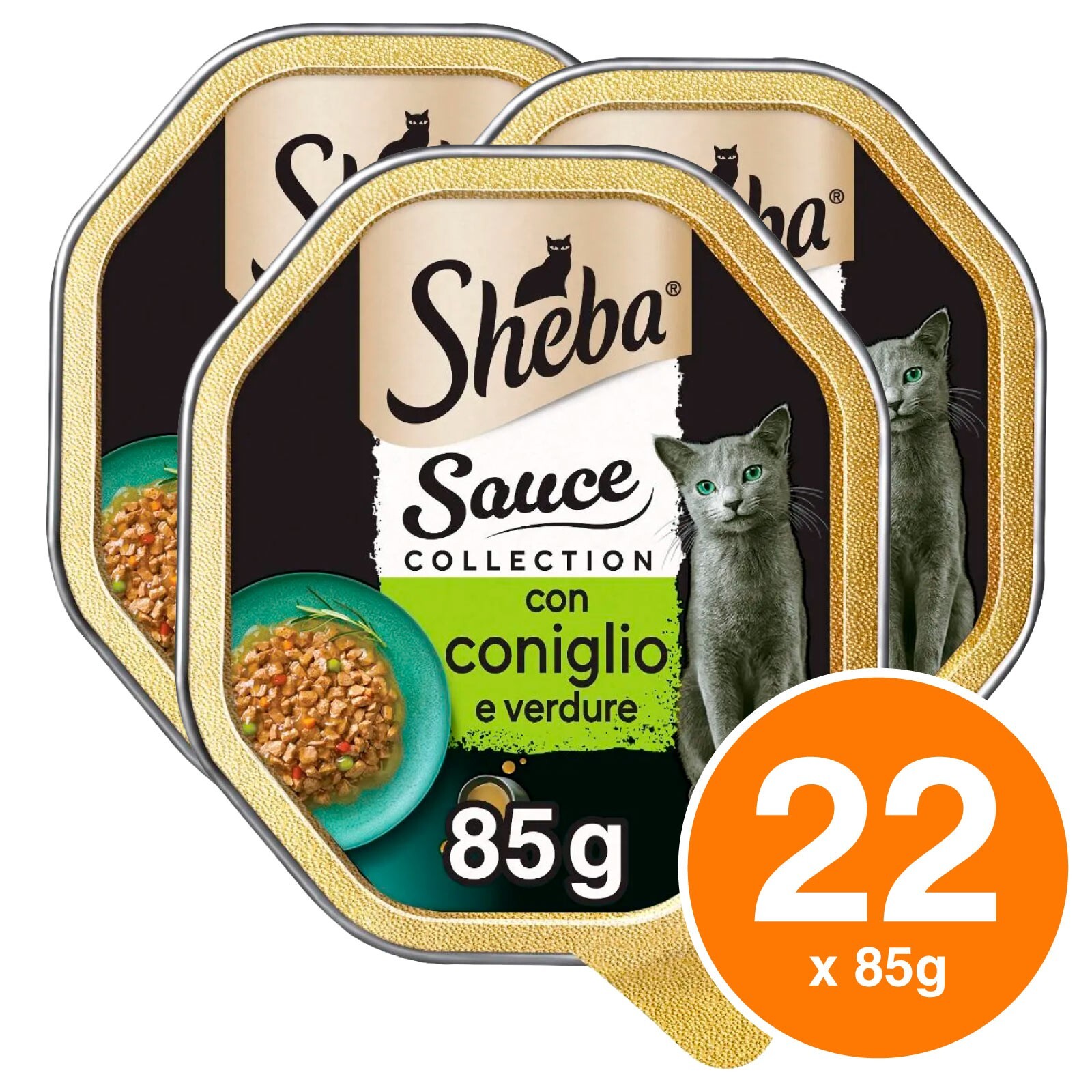 Sheba Sauce Collection 22x85g Coniglio e Verdure | Prezzo Stock