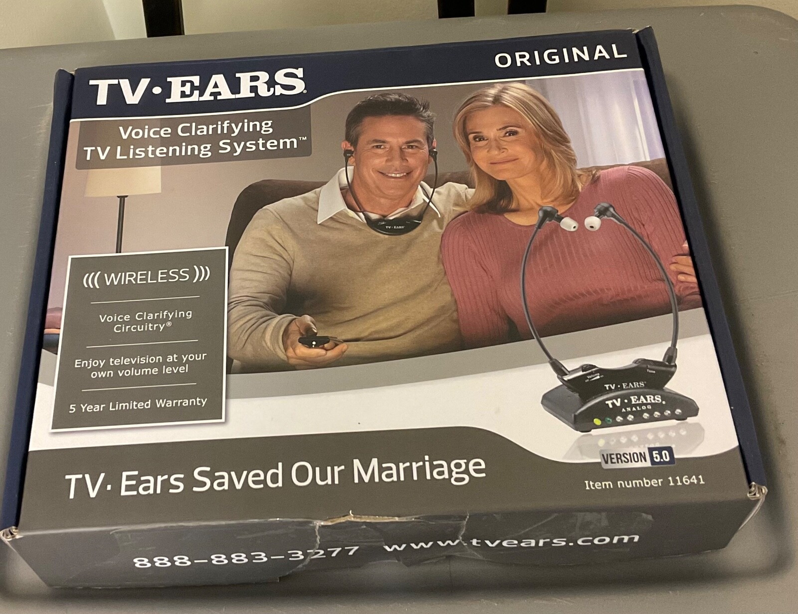 TV Ears Digital Wireless Headset Listening System Version 5.0 11641