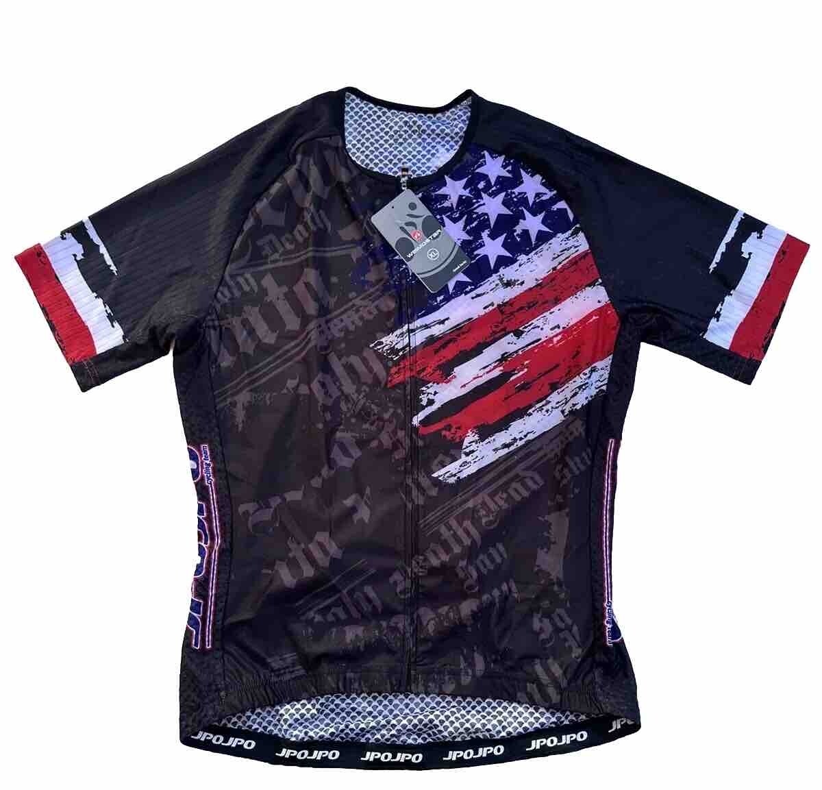 NWT Weimostar Cycling Jersey Full Zip Red/White/Blue USA Patriotic