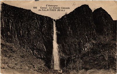 Old postcard La Grande Cascade de Falhitoux - Cantal (480176)
