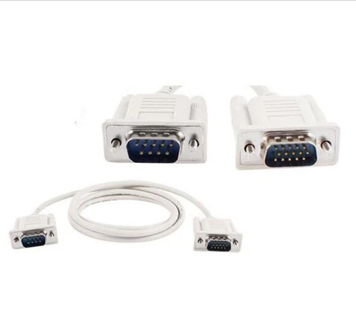 RS232 DB9 9 Pin Male To VGA Video 15 Pin Male Adapter Cable 1.5m