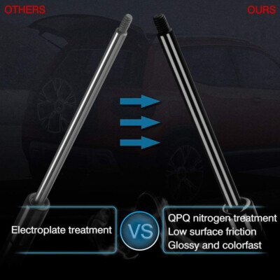 Pair Of Rear Tailgate Lift Support Shocks For Hyundai Santa Fe 2013-2014 – Steel, 19.5" Extended
