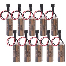 10-Pack FUJI FDK CR8.LHC 17450 3V CR8-LHC Battery for Toto Flush Valve with Plug